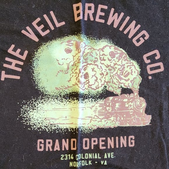 The Veil Brewing Company Norolk Grand Opening Limited Next Level TShirt XL - Picture 2 of 3